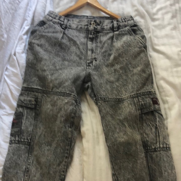 vintage lee air gear 100%cotton acid wash jeans - Picture 5 of 8